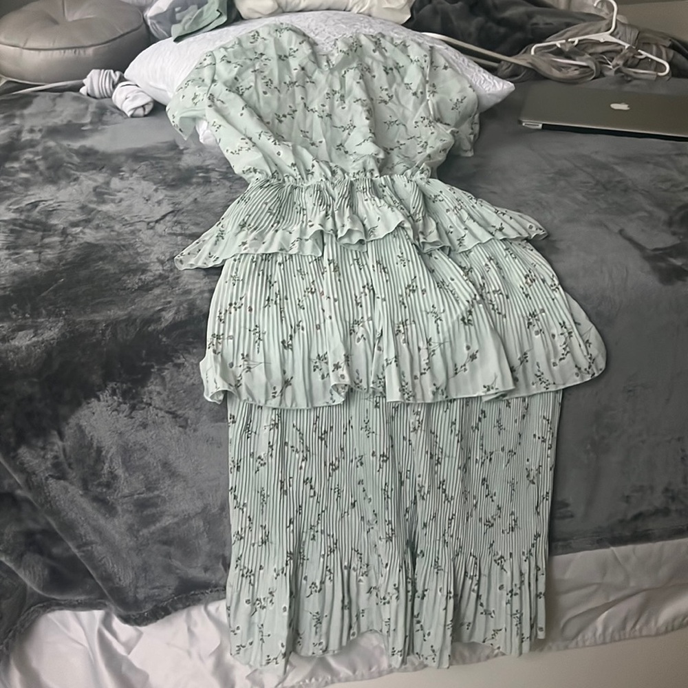 dress medium with flowers on it